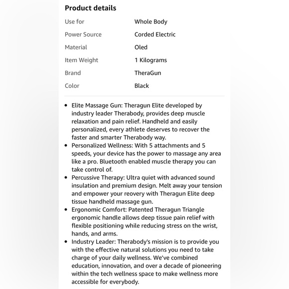 Theragun Elite - Handheld Electric Massage Gun - Picture 9 of 11